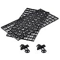 WEAVERBIRD 2 Pcs Aquarium Divider Tray Plastic Grid Divider Tray Egg Crate for Aquarium Fish Tank Bottom Isolation, Black