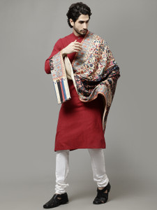 weavers villa acrylic graphic print men shawl