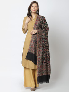 WEAVERS VILLA Polyester Wool Blend Solid Women