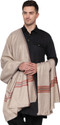 WEAVERS VILLA Polyester Wool Blend Woven Men Shawl