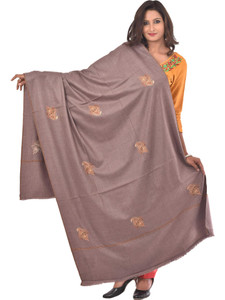 weavers villa pure wool embroidered women shawl