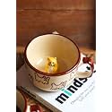 WEAVING HOMES Set of 2 Elephant Ceramic Mugs - Handmade, Adorable, and Cute Coffee Mug Set