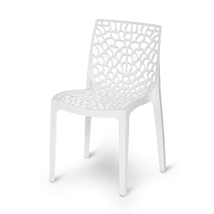 web designer plastic chair for home office and restaurant and cafearmless chair for dining room white set of 1