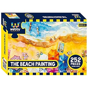 webby kids the beach painting jigsaw puzzle 252 pieces