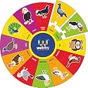 Webby Birds Wooden Round Jigsaw Floor Puzzle, 13 Pcs-3 8 Years for Kids