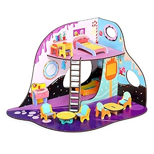 webby candy craze a sweet retreat all side play doll house for girls amp boys diy paint wooden doll house toy with furniture for kids