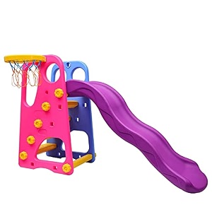 webby pe foldable baby slide with adjustable height multicolour