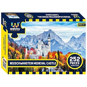 webby neuschwanstein medieval castle jigsaw puzzle for kid 252 pieces