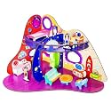 Webby Spacecraft Trip to Universe All Side Play Doll House for Girls &amp; Boys DIY Paint Wooden Doll House Toy with Furniture for Kids