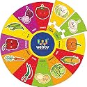 Webby Vegetables Wooden Round Jigsaw Puzzle, 13 Pcs