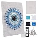 WEBEEDY DIY 3D String Art Kit for Adults Beginners, Evil Eye Craft Kit, Include All Necessary Accessories and Frame, Christmas Home Wall Decorations Unique Gift