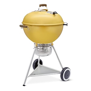weber 70th anniversary edition kettle charcoal grill 57cm hot rod yellow