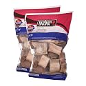 Weber Hickory Wood Chunks, for Grilling and Smoking, 4 lb. (Pack of 2)