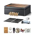 WECREAT Vision Pro 45W Laser Engraver and Cutter with Rotary Pro, HD Camera &amp; Auto-Lifting, Laser Cutter Cuts 1” Wood, Full Enclosure Laser Engraving Machine for Tumblers, Wood and Metal, Acrylic, etc