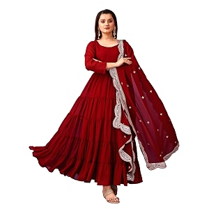 Wedani Georgette Sequins Work Anarkali Kurta Set