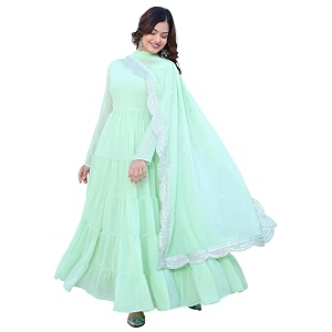 Wedani Georgette Sequins Work Anarkali Kurta Set