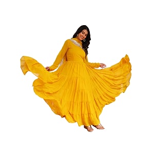Wedani Georgette Sequins Work Anarkali Kurta Set