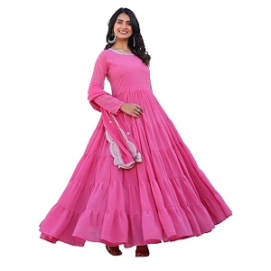 Wedani Georgette Sequins Work Anarkali Kurta Set