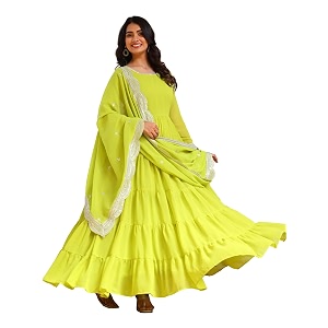 Wedani Georgette Sequins Work Anarkali Kurta Set