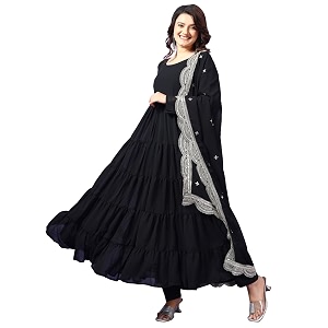 Wedani Georgette Sequins Work Anarkali Kurta Set