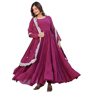 Wedani Georgette Sequins Work Anarkali Kurta Set