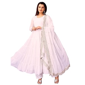 Wedani Georgette Sequins Work Anarkali Kurta Set