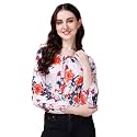Wedani Women39s Casual Foral Print Puff Sleeve
