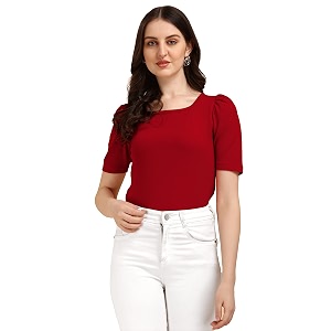 wedani women39s solid regular fit blouse