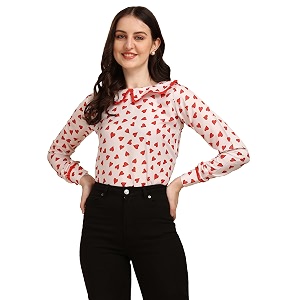 Wedani Womens Floral Regular Fit Blouse