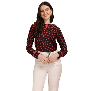 Wedani Womens Floral Regular Fit Blouse
