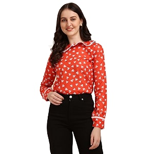 Wedani Womens Floral Regular Fit Blouse