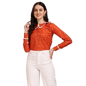 Wedani Womens Floral Regular Fit Blouse