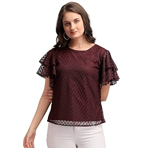 Wedani Womens Solid Regular Fit Blouse