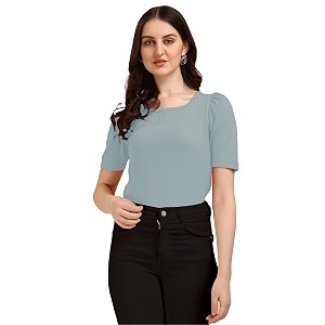 Wedani Womens Solid Regular Fit Blouse