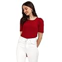 Wedani Women39s Solid Regular Fit Blouse
