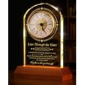 Wedding Anniversary Couples Gift,Crystal Quartz Clock