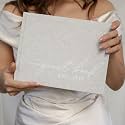 Wedding Guest Book Personalized 2027 Year 100 Pages Linen Photo Guestbook