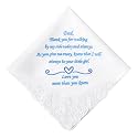 Mother of The Bride Gifts Something Blue Embroidered Wedding Handkerchiefs