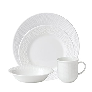 wedgwood nantucket basket 4-piece place setting white