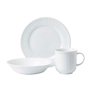 wedgwood nantucket basket breakfast set for two set of 6 white