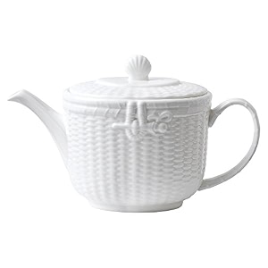 wedgwood nantucket basket teapot 404 oz white