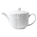 Wedgwood Nantucket Basket Teapot, 40.4 oz, White