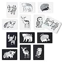 Wee Gallery High Contrast Art Flash Cards, Woodland Animals