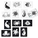 Wee Gallery High Contrast Cards, Ocean Animal Art Cards