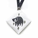 Wee Gallery Crinkle Toys for Baby, Hanging Stroller Toy - Woodland Animals