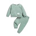 Weebaby Baby Girl Clothes Infant Toddler Girl Clothing Ruffle Shirt High Low Top Floral Allover Pant Little Girls Clothes