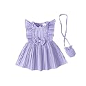 Weebaby Toddler Girl Clothes Baby Summer Outfits Sleeveless Halter Top Ruffle Short Set Cute Kids Clothes Girls