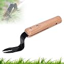 Weeding Root Lifter, Garden Hand Weeding Tool, Weeding Tool Weed Remove Tool for Lawn/Yard, Angle for Easy Weed Removal and Deeper Digging Digs deep to Roots Stainless Rust Proof Steel (Black)