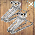 WEENSY Stainless Steel Coat Hanger Steel Coat Pack of 36 Hangers For Coat (Silver) Plastic Shirt Pack of 36 Hangers For  Shirt