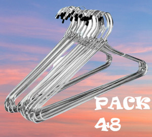 weensy steel space saving steel coat pack of 48 hangers for coat silver plastic shirt pack of 48 hangers for  shirt